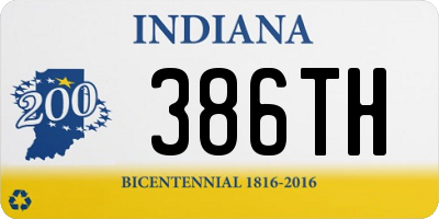 IN license plate 386TH