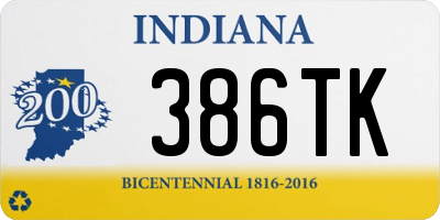 IN license plate 386TK