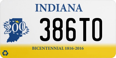 IN license plate 386TO