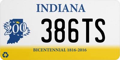 IN license plate 386TS