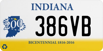 IN license plate 386VB