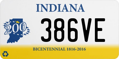 IN license plate 386VE