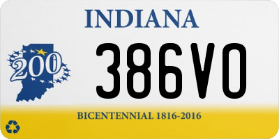 IN license plate 386VO