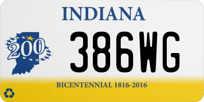 IN license plate 386WG