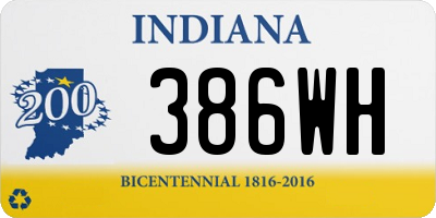 IN license plate 386WH