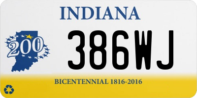 IN license plate 386WJ