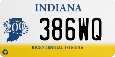 IN license plate 386WQ