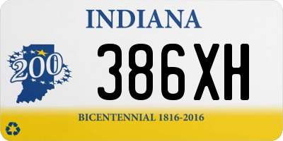 IN license plate 386XH