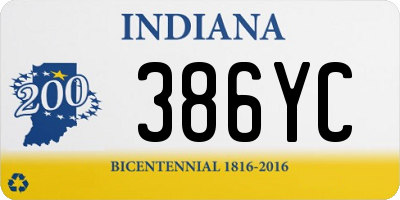 IN license plate 386YC