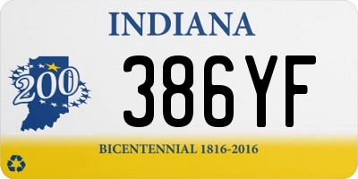 IN license plate 386YF