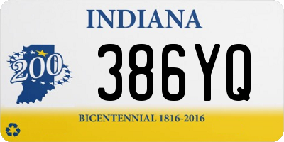 IN license plate 386YQ