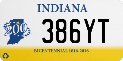 IN license plate 386YT