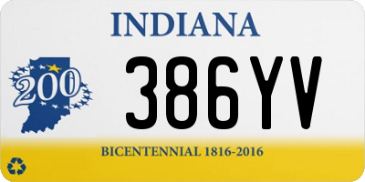 IN license plate 386YV