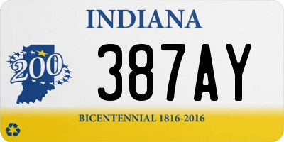 IN license plate 387AY