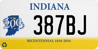 IN license plate 387BJ