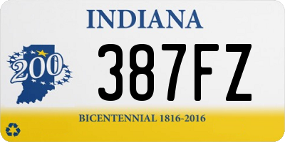 IN license plate 387FZ