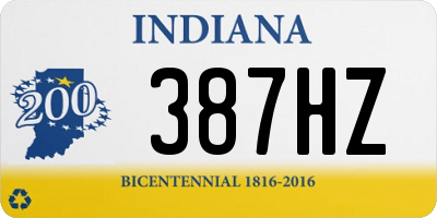 IN license plate 387HZ