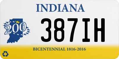 IN license plate 387IH