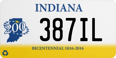IN license plate 387IL