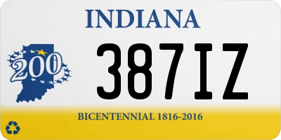 IN license plate 387IZ