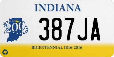 IN license plate 387JA