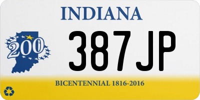 IN license plate 387JP