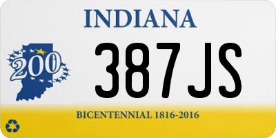 IN license plate 387JS