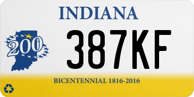 IN license plate 387KF