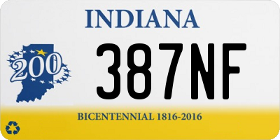 IN license plate 387NF