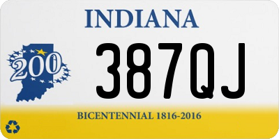 IN license plate 387QJ