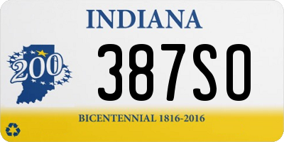 IN license plate 387SO