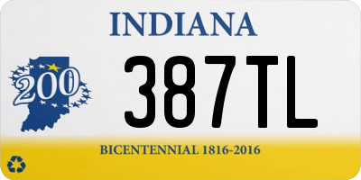 IN license plate 387TL