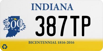 IN license plate 387TP