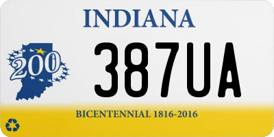 IN license plate 387UA