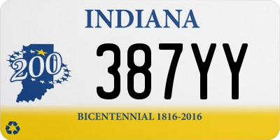 IN license plate 387YY