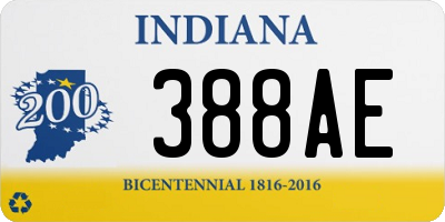 IN license plate 388AE