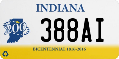 IN license plate 388AI