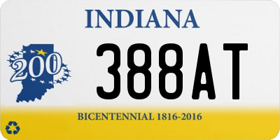 IN license plate 388AT