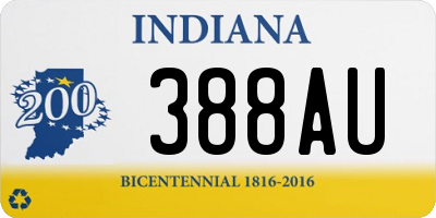 IN license plate 388AU