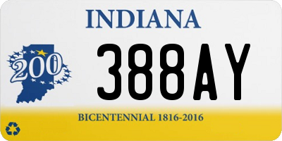 IN license plate 388AY