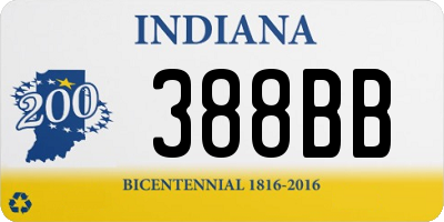 IN license plate 388BB