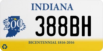 IN license plate 388BH