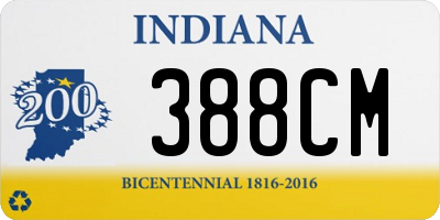 IN license plate 388CM