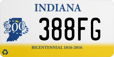 IN license plate 388FG