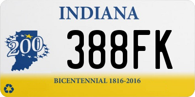 IN license plate 388FK