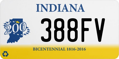 IN license plate 388FV