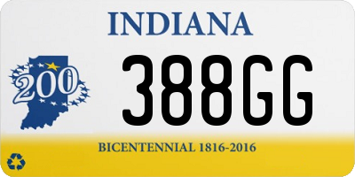 IN license plate 388GG