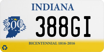 IN license plate 388GI