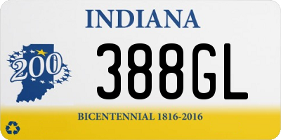 IN license plate 388GL