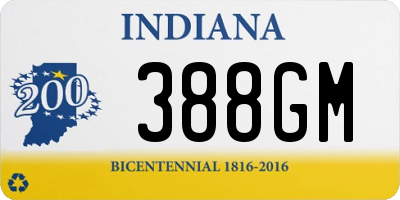 IN license plate 388GM